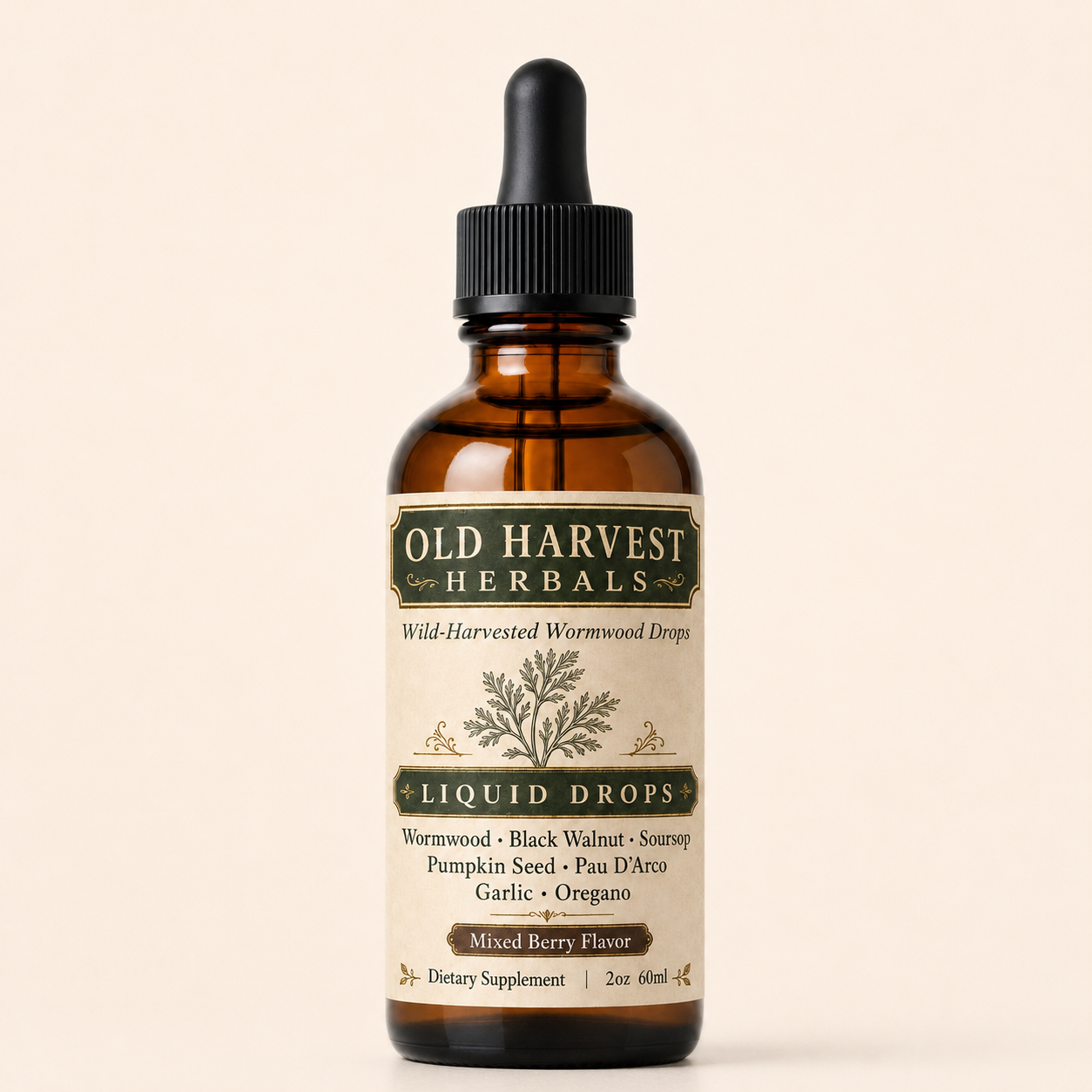 Wild-Harvested Wormwood Herbal Drops