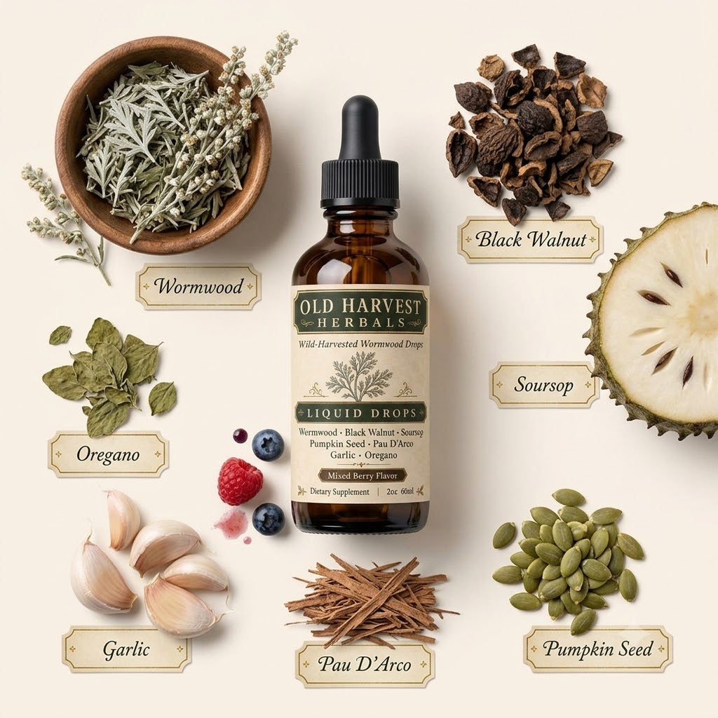 Wild-Harvested Wormwood Herbal Drops
