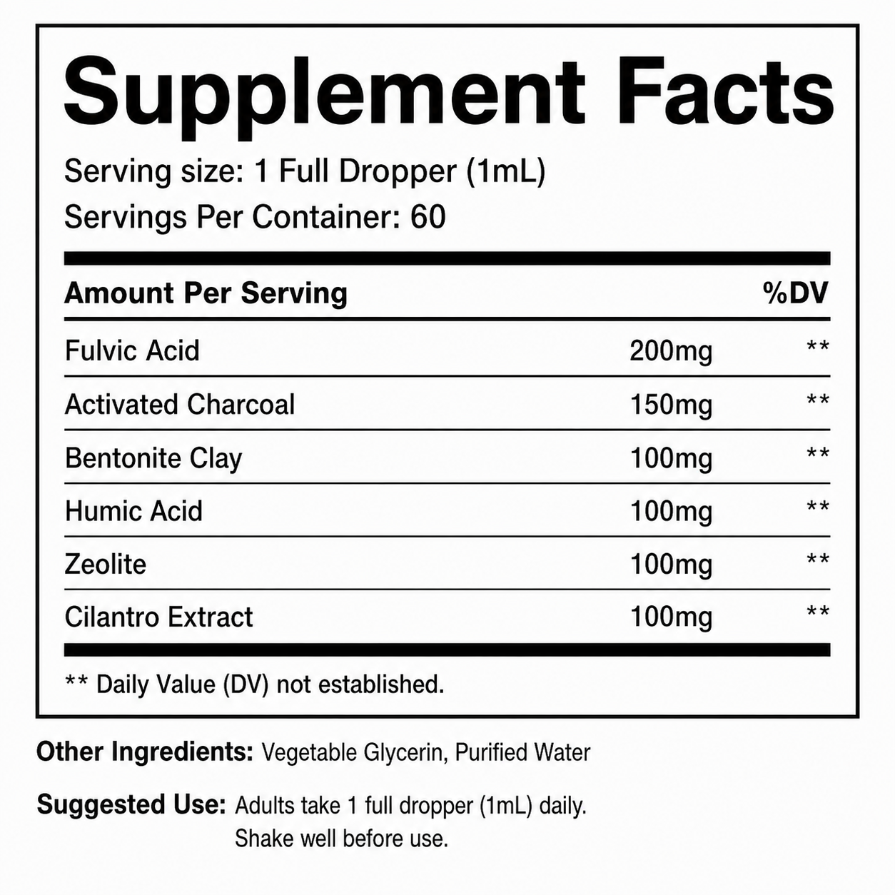 Fulvic Acid Flush Drops