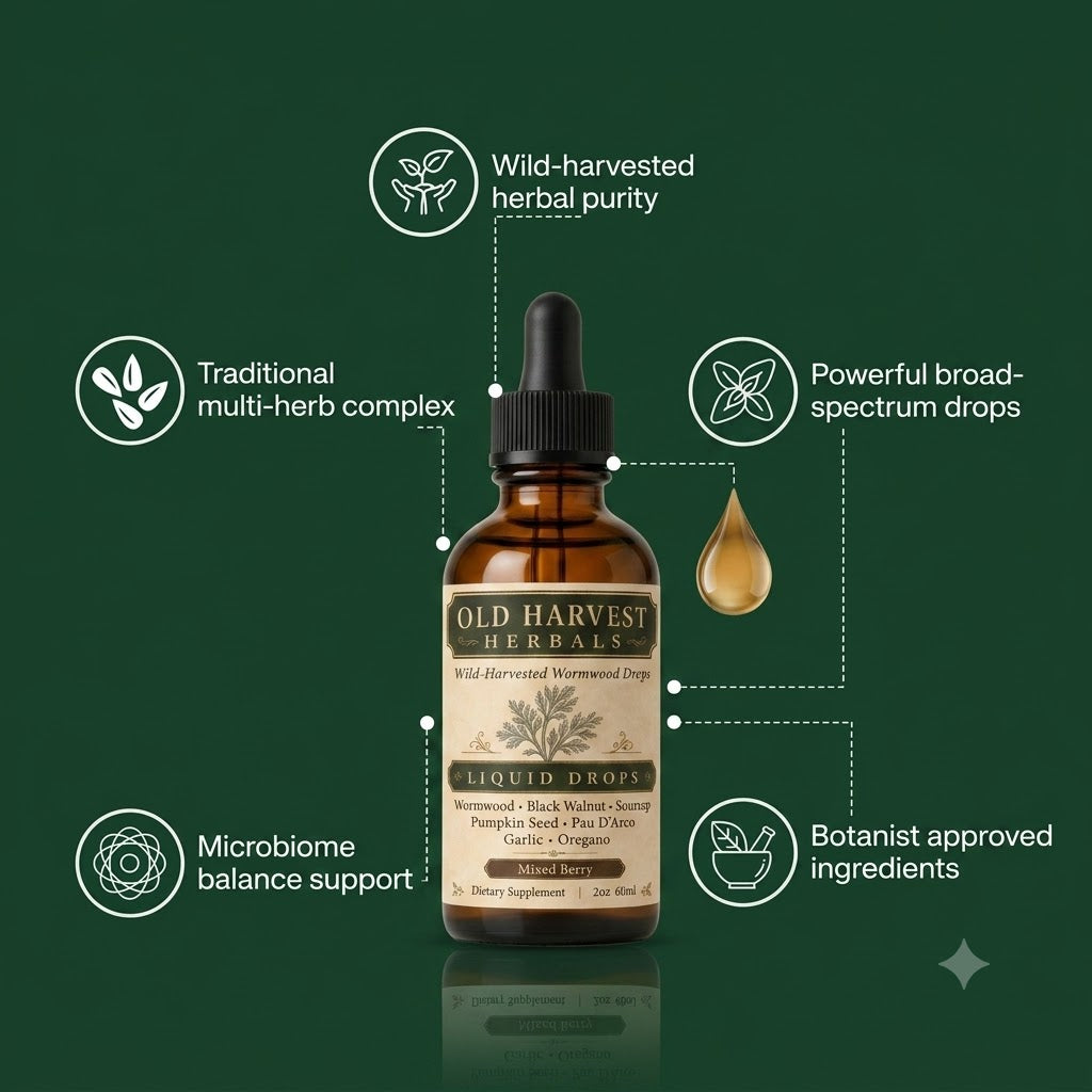 Wild Harvested Wormwood Herbal Drops