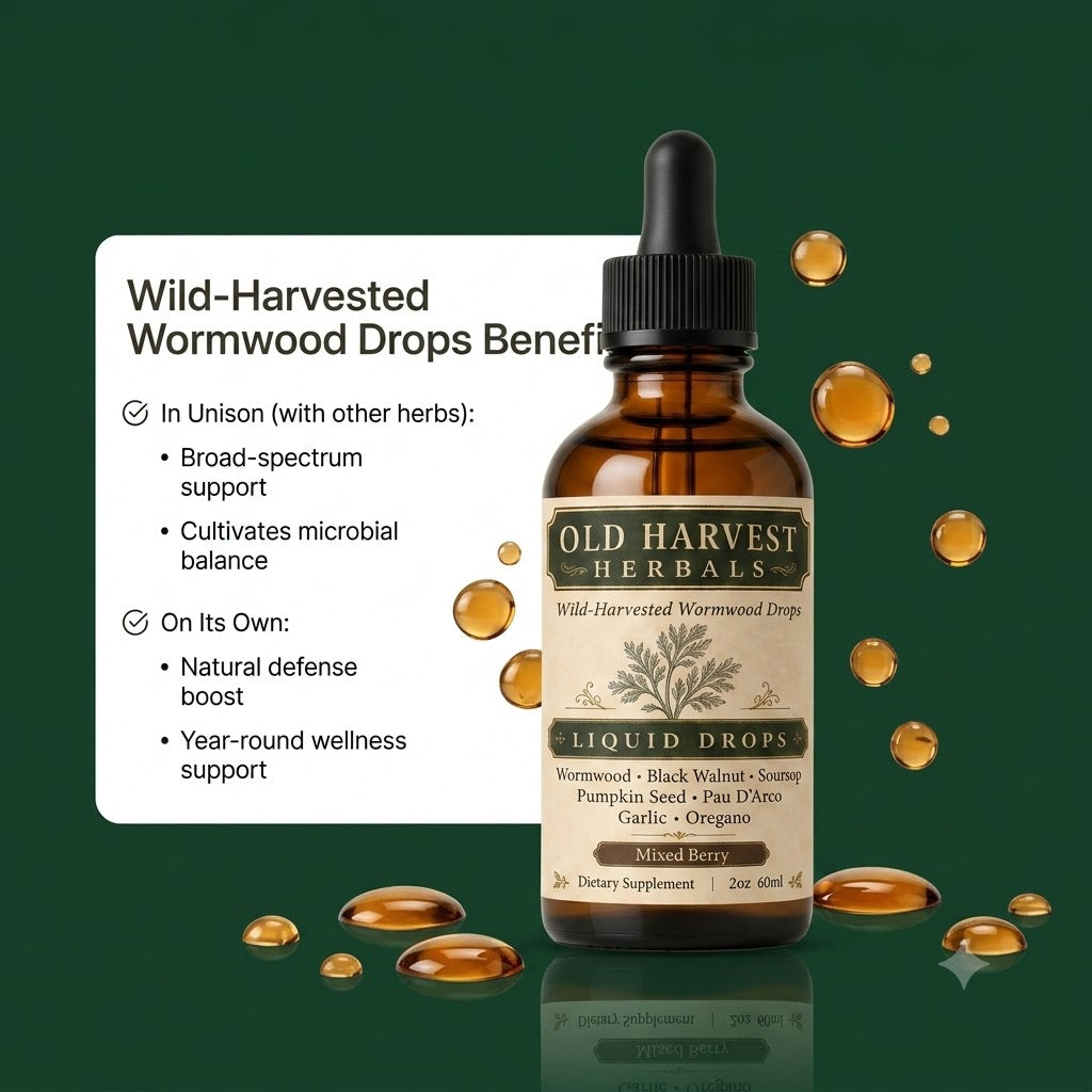 Wild Harvested Wormwood Herbal Drops