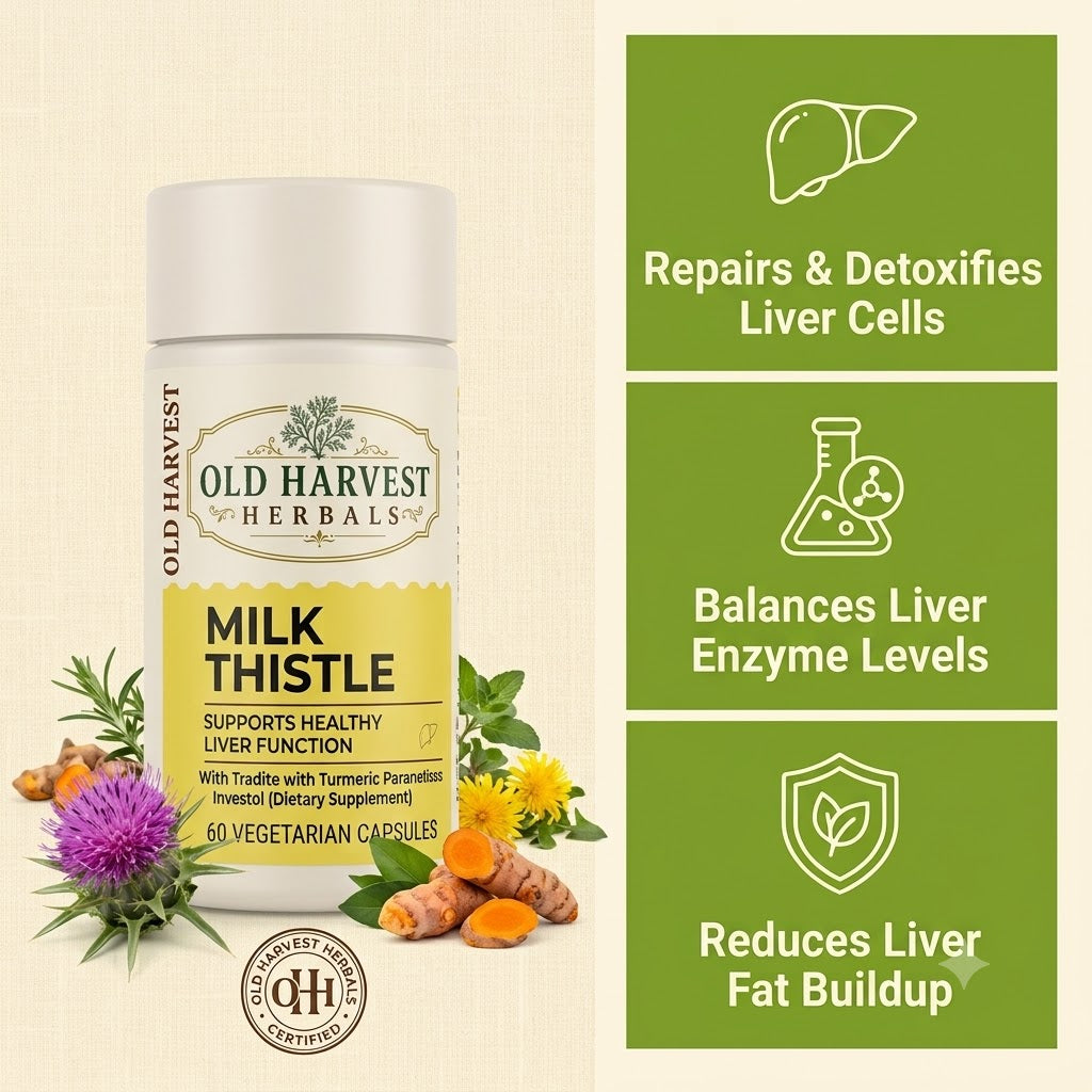 Old Harvest Herbals™ Milk Thistle Liver Capsules